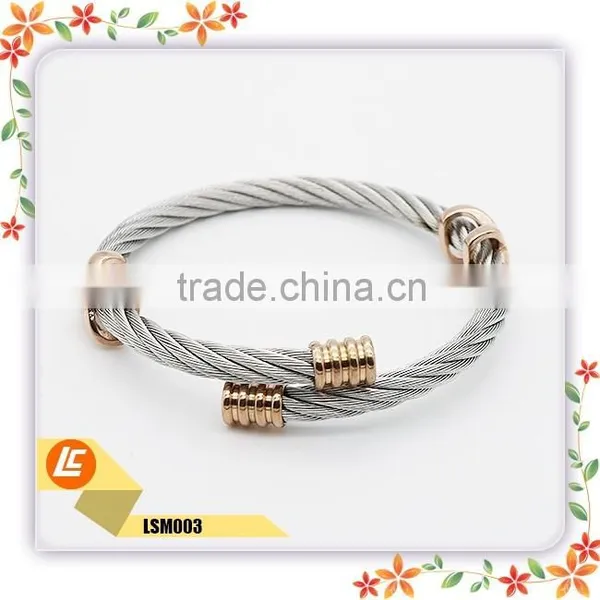Wholesale Fashion Design Titanium Jewelry Handmade Magnetic Custom Mens Charm Stainless Steel Bracelet photo-4