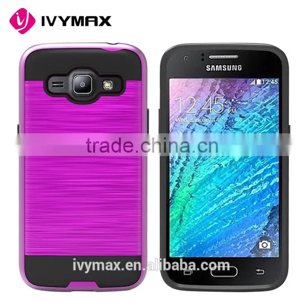 Newest Metal Brushed Texture Impact Resistant Heavy Duty Hybrid Dual Layer Shockproof Protective Cover Shell for Samsung J2 2016 photo-4