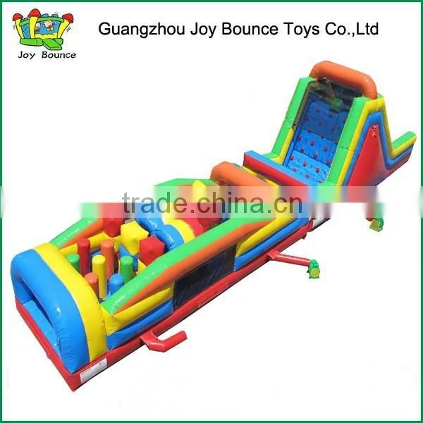 Cheap Commercial Inflatable Obstacle Course With Big Slide for Sale photo-2