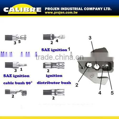 CALIBRE 8.7" For Spark Plug Connector Ratchet Crimper Plug Crimper Ratchet Crimping Plier Crimping Tool photo-2
