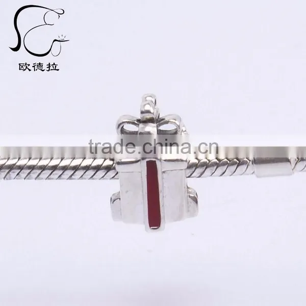 Namel ew New Desing ed Red Enamel Charm Beads photo-5