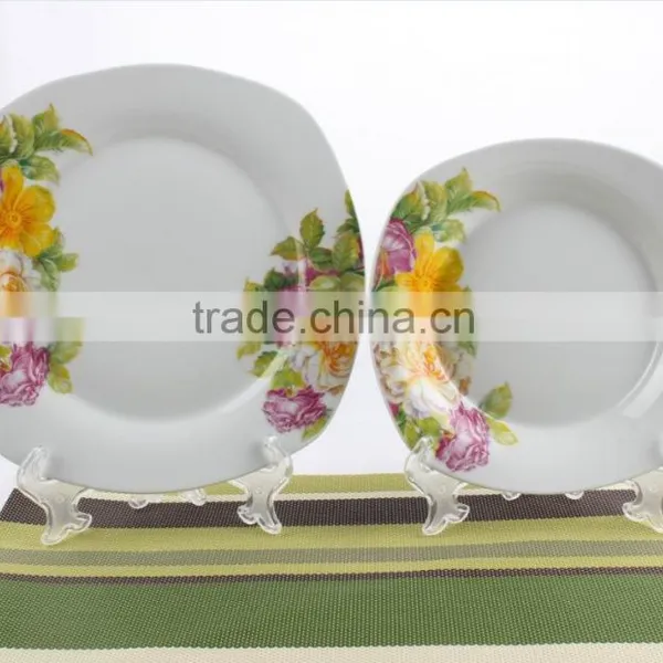 Mexican Style Square Shape Porcelain Dinnerware Ceramic Dinner Set photo-6