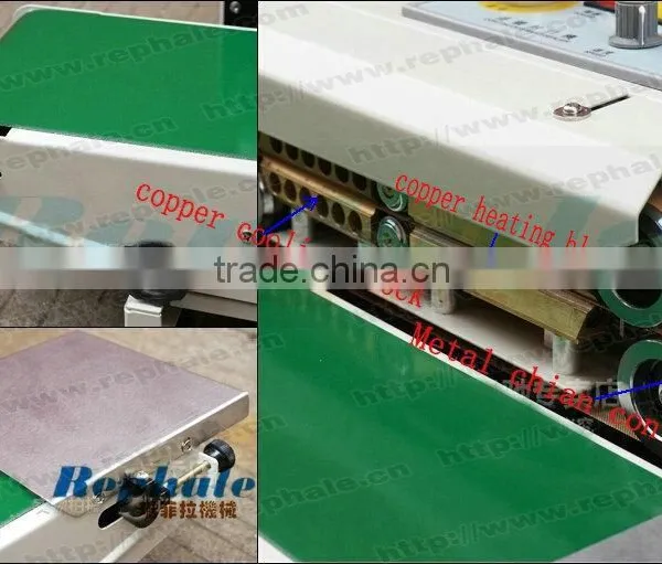 Continuous Plastic Bag Sealing Machine With Batch Number Coding photo-4