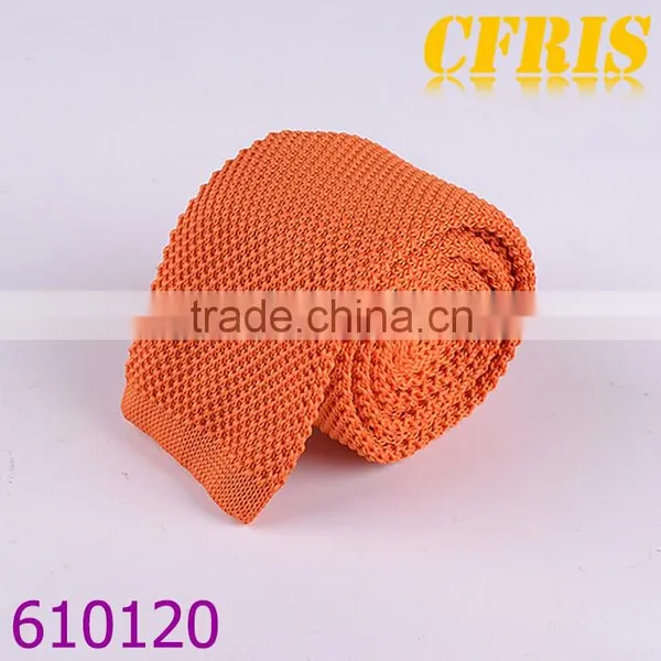 Fashion Plain Color Cotton Knitted Necktie Series 3 photo-6