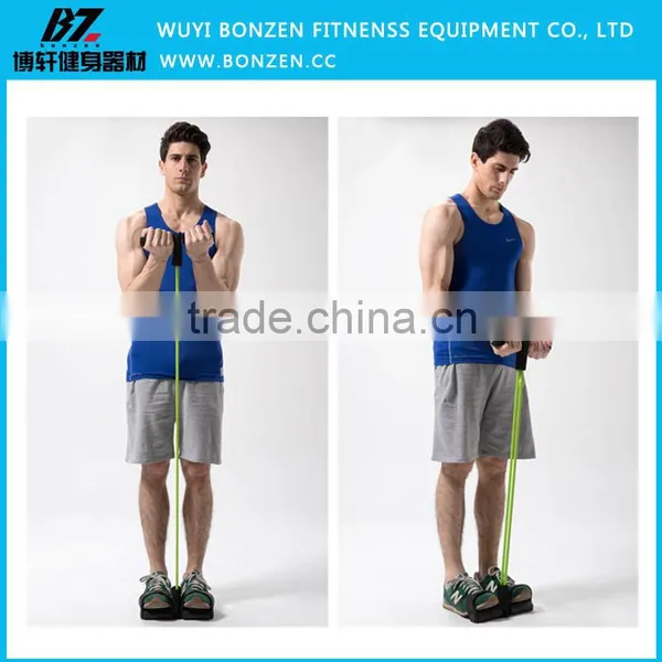 Yoga Fitness Equipment Foot Chest Pull Rope Fitness With Pedals Elastic Rope photo-3