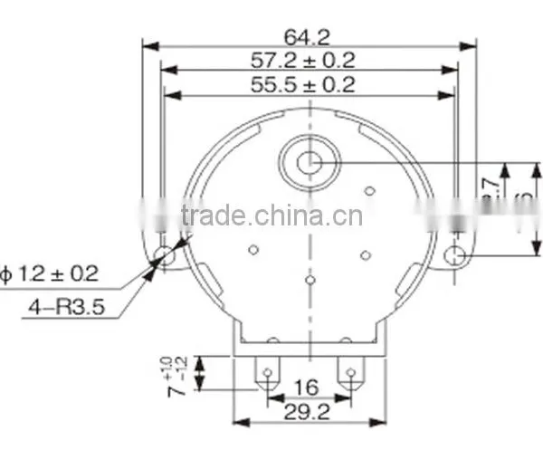 50TYZ(insert Design) ac Micro Synchronous Motor High Rpm 120v 220v for Valve photo-2