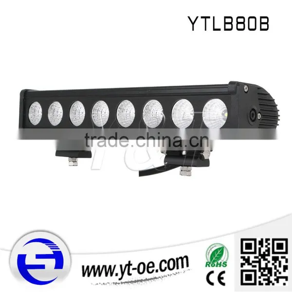 Made in China 80 Watt Single Row Led Light Bar Led Strip off Road Led Light Bar Waterproof for SUV UTV Truck