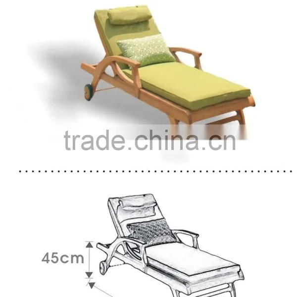 Solid Wood Lazy Chair/wooden Chair/modern Leisure Folding Chair photo-2