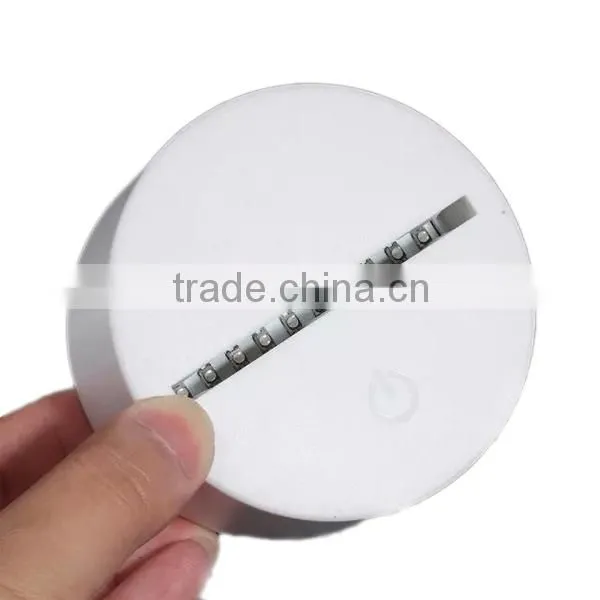 3D Optical Illusion Hearts Night Lamp Night Light 10 Colorful LEDs Ultra-thin Acrylic Light Panel AA Battery or DC 5V photo-5