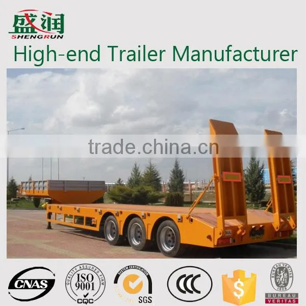 Low Bed Truck Semi Trailer,Lowbed Semi Trailer For Transport Heavy Cargo And Excavator (demension Optional) photo-4