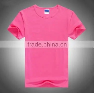 2016 Custom Plain Blank Cotton Red T-Shirt For Unisex photo-3
