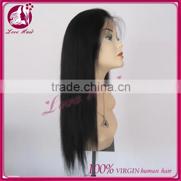 Factory Wholesale Natural Looking Hair Wig 100% Virgin Brazilian Hair Lace Front Wig photo-3