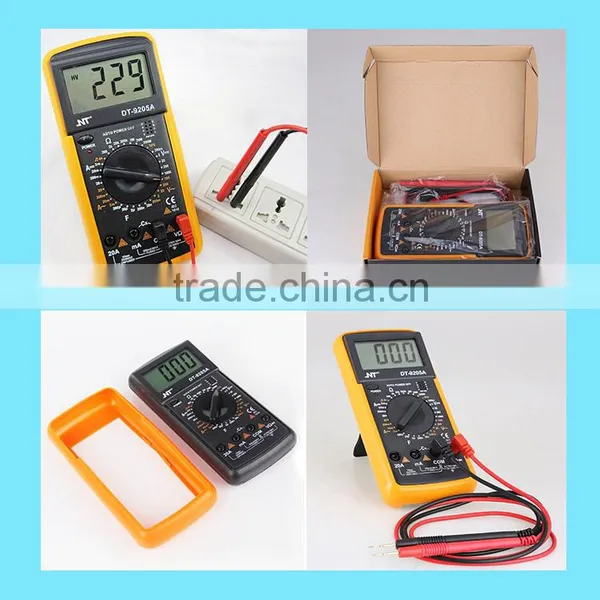 DT9205A Thermometer Phone Repair Tools Fully Protected LCD Display Pocket Digital Multimeter