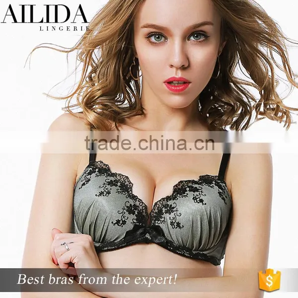 Ailida Top Quality Fantasy Bras Hot Fashion Bra Set Push Up Bras Set