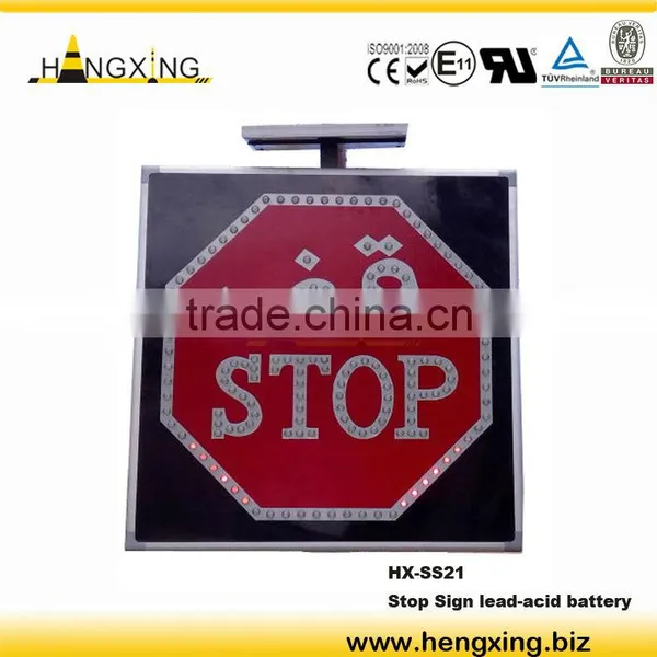 SS21 ce Solar Lighted Stop Signs