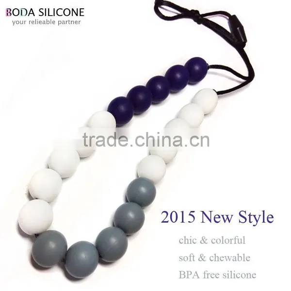 New Productteething Beads Wholesale Silicone Necklace