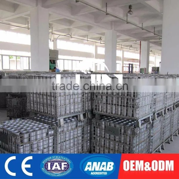 Tailored Collapsible Wire Container Tire Storage Folding Cage With Wheels photo-5
