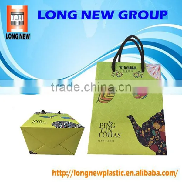 Elegant Fancy Paper Shopping Bag With Custom Printed Logo/Design photo-3