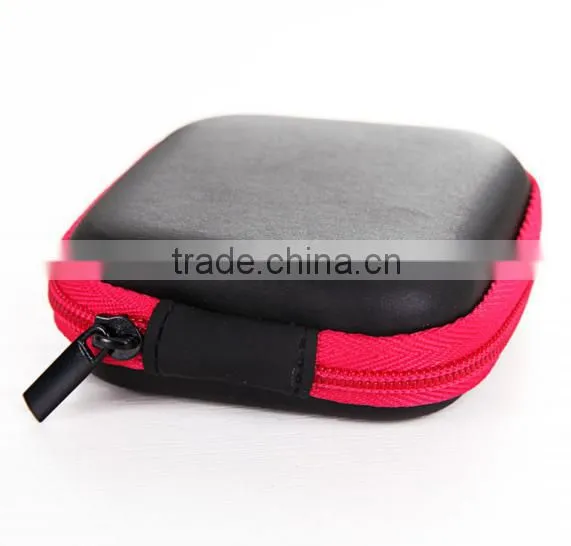 High Quality Mini Portable Zipper Earphone Storage Bag/data Line Storage Bag/coin Bag photo-2
