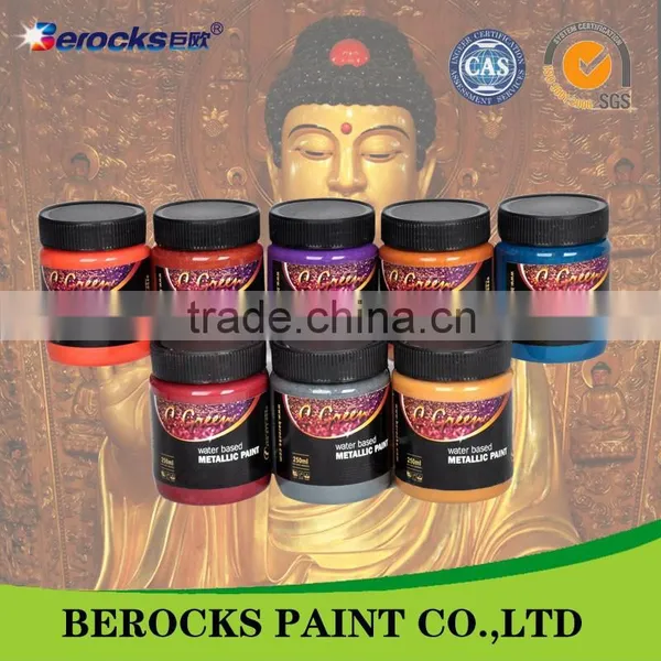 Speed Dry Water Based Gold Metallic Paint /metal Waterproof Spray Paint photo-2