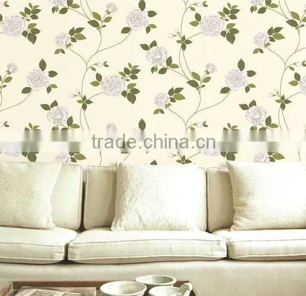 2015 Hot Embossed Spring Nonwoven Decorative Room Wallpaper photo-6
