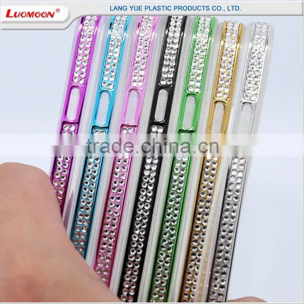 TPU Back + PC Frame Diamond Covers for Iphone6, for Iphone 6 Case Clear photo-6