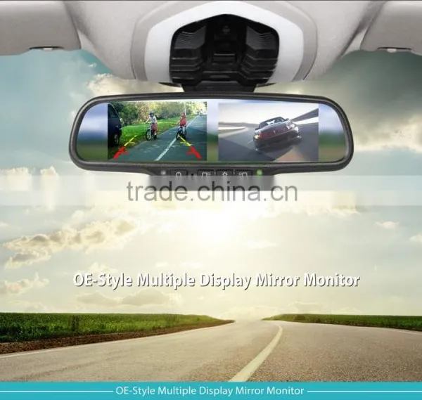 Multiple Display Car Rearview Mirror, Bluetooth and Radar Detector,wireless Camera Display Special for Limo photo-2