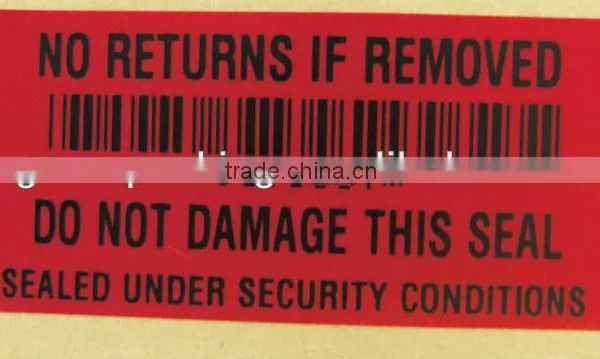 High Quality PET Security Label photo-2