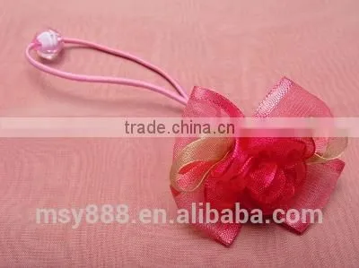 Floral Elastic Hair Ponytail Rings, Hair Rope, for Kids Hair Band Hair Accessories Girl With High Ponytail Full Lace Wigs photo-4