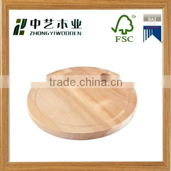 Hot Selling 2015 Year China Suppliers FSC&SA8000 Kitchen Round Wooden Cutting Board for Wholesale photo-6