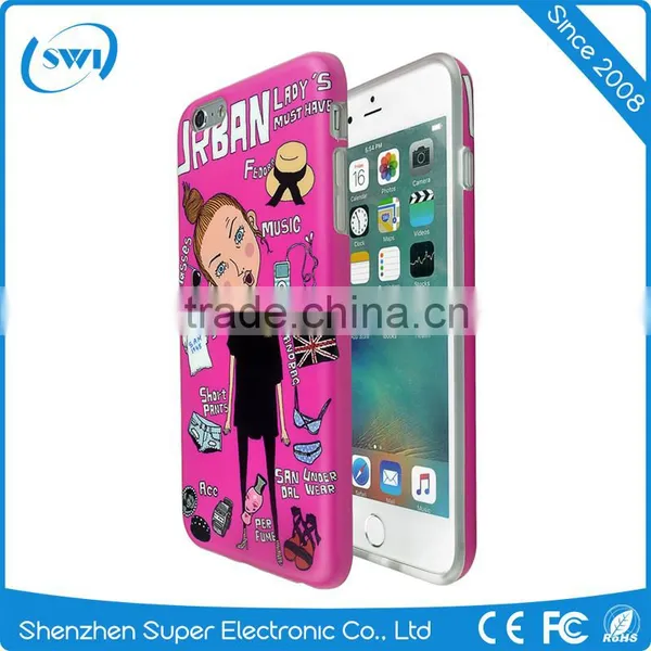 Fashion Girl Pattern Phone Case Cover for Iphone 6 Plus photo-4