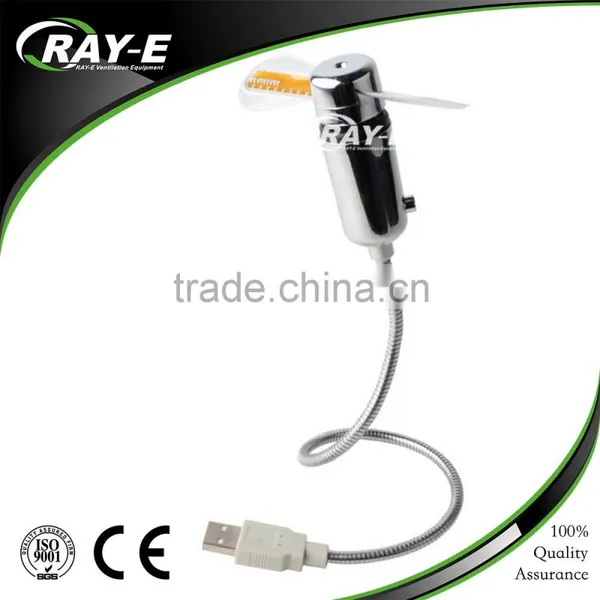 2016 Fashion Flexible USB Mini Fan With Customized Led Message for Computer