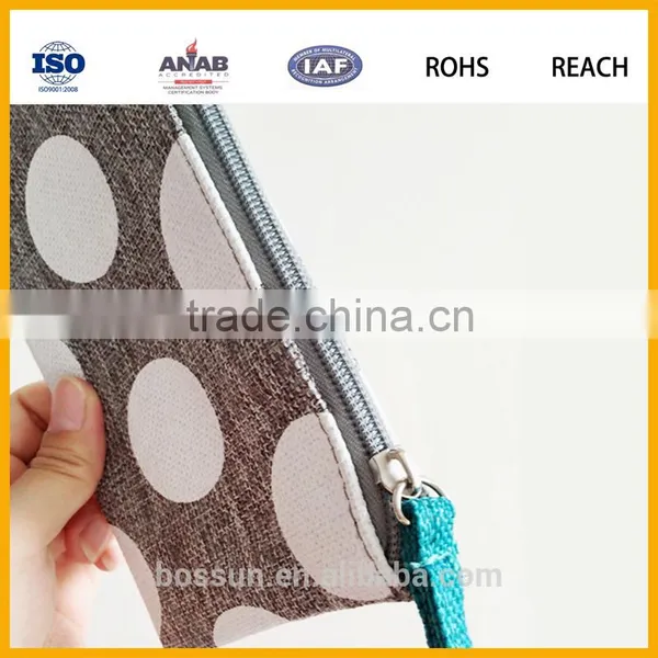 Custom Makeup Travel Promotional Fashion JUTE Cosmetic Bags,JUTE Make up Brushes Bag photo-3