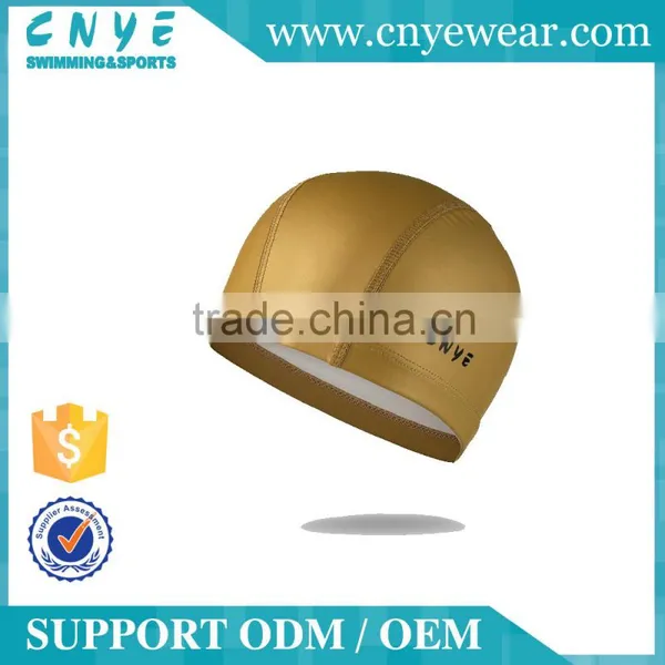 CNYE General Swimming Caps Many Colors for Choice Cheap Price PU Swimming Caps for Both Men and Women Pure Color photo-2