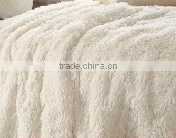Plain and Hairy Thick Fleece Superior Blanket Fake Fur Blanket photo-4