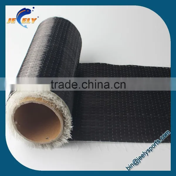Carbon Fiber 12K Unidirectional Fabric 300g/m2 Carbon Yarn Woven Interlayer Reinforcement Cloth photo-2