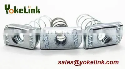 Hot Sell Galvanized Stud Nut With Spring For Solar Fastener M6,M8,M10,M12 photo-3