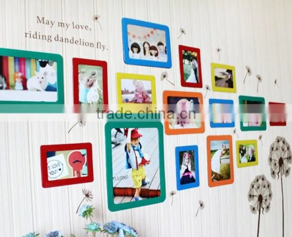 Colorful 8" x 10"glossy Photo Frame Wholesale Gifts Fridge Magnet Photo Frame Magnetic Photo Frame Stick on the Wall photo-3
