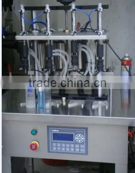 China Guangzhou Factory Small Perfume Bottle Four Head Filling Machine/equipment With Negative Pressure for Sale photo-6