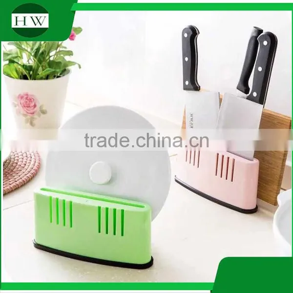 Kitchen Accessories Multipurpose Plastic Chopping Board Pot Pan Cover Lid Flatware Knife Storage Rack Holder photo-3