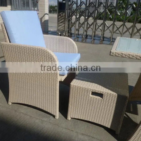 Wholesale Patio Rattan Furniture Leisure Outdoor Wicker Coffee Table and Chair photo-3