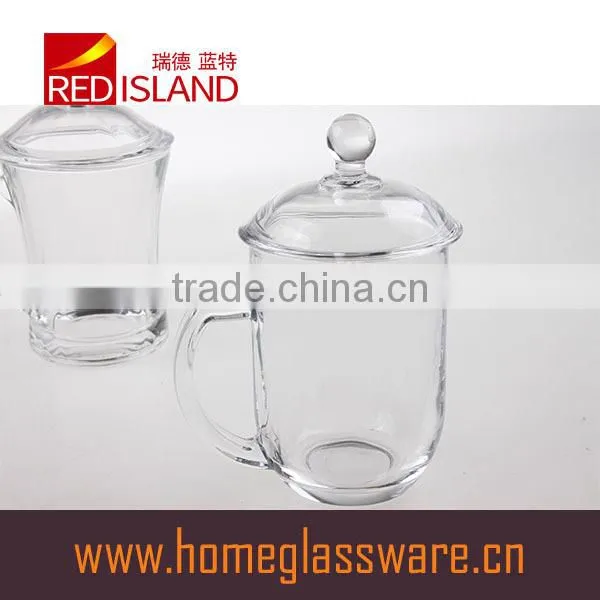 300ml High Clear Crystal Glass Cup With Lid 2016 Hot Selling photo-3