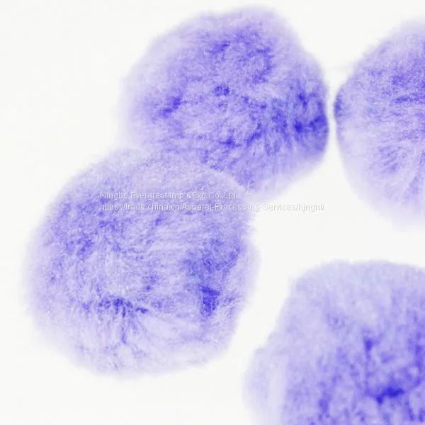 Jumbo Acrylic Pompom Ball Purple Assorted photo-2