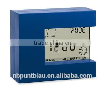 Plastic Multifunctional Desk Clock With Transparent Screen photo-2