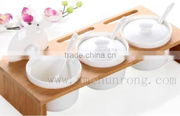 Spice Rack Set With Ceramic Jar, Sauces Rack Set, Set of Spices photo-5