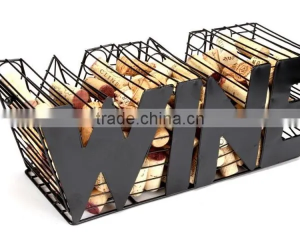 Wholesale Metal Red Wine Bottle Cork Storage Bag Storage Holders