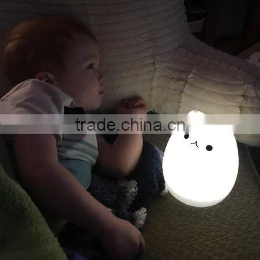 2015 New LED Children Night Light Silicone Night Lamp Rechargeable Lamp for Baby Bedroom photo-4
