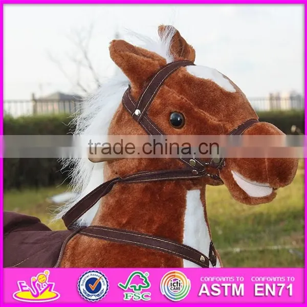 Hot Sale Funny Wooden Rocking Horse Best Kids' Wooden Rocking Horse Toy, Cheap Wooden Rocking Horse W16D066 photo-6