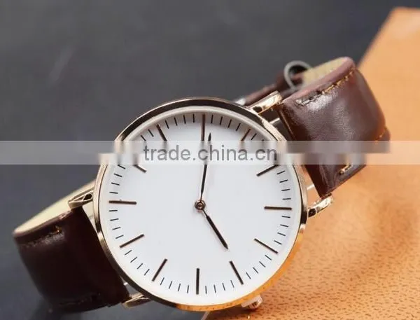 2017 Big Dial Two Pin Man Watch Branded Watch OEM Quartz Watch photo-2