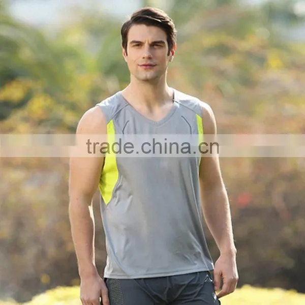 Men's Sport Jersey Fitness T-shirt Quick-dry Running Sleeveless Vest Sleeveless Basketball Jersey
